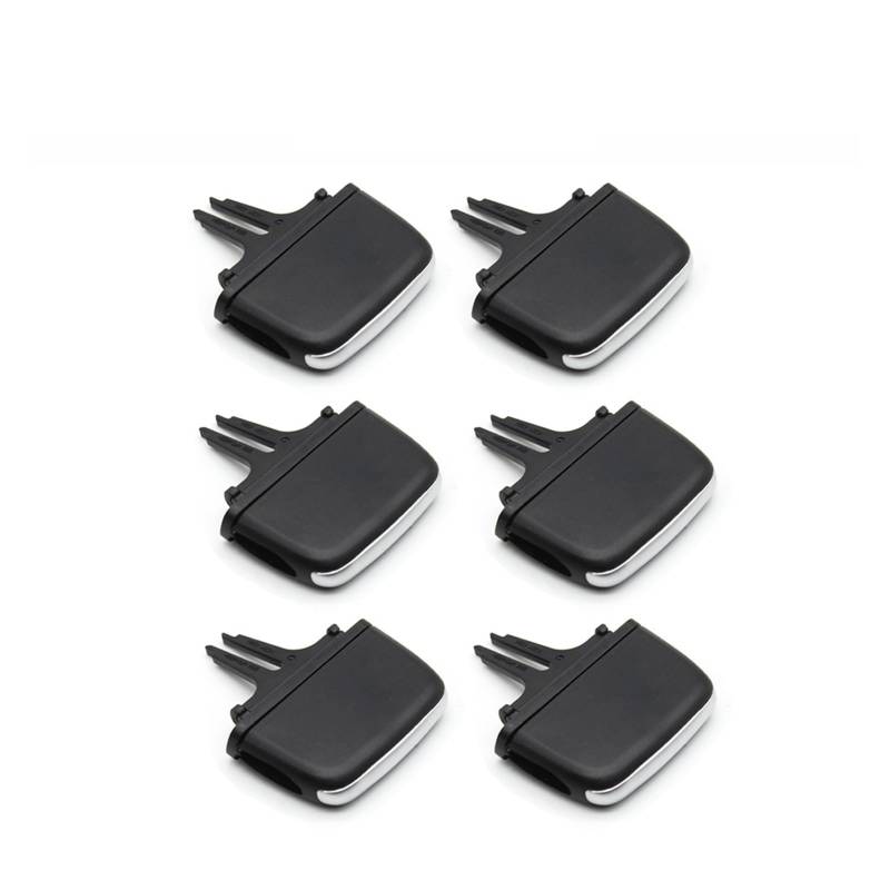 NEGRO 1/2/4/6 PCS AC Vent Grille Outlet Slider Tab Clip, passend for Volvo, XC90 2016-2024 Reparatursatz Auto vorne hinten Klimaanlage Auto-Klimaanlagengitter(For XC90 6PCS) von NEGRO