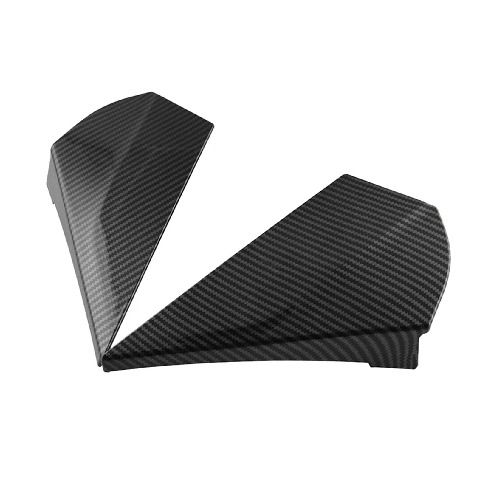 NEGRO 1 paar Hinten Fenster Seite Spoiler Flügel Fit for Toyota C-HR CHR 2016-2019 Carbon Faser Stil Streifen Schutz trim Heckscheibenspoilerverkleidung von NEGRO