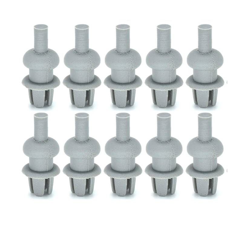 NEGRO 10 x Gepäckraumabdeckungs-Clips passend for Seat Ibiza Cordoba 6K Toledo 1M 1992–1999 191867775A 01C Kofferraum-Heckklappen-Kofferraum-Kabel-Befestigungshaken Feste Clips für den Riemen der hint von NEGRO