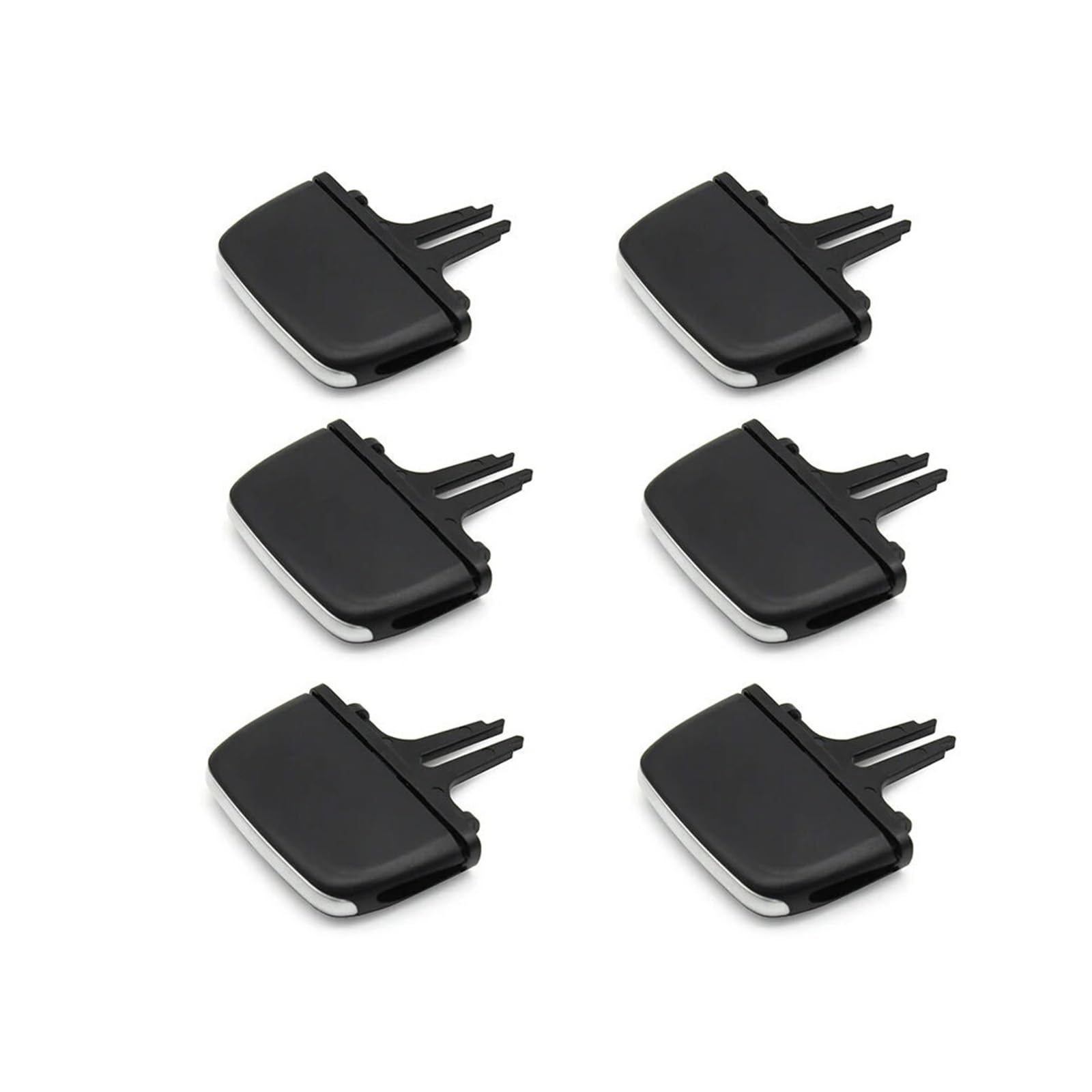 NEGRO AC-Entlüftungsgitter-Auslasslaschenclip, passend for Volvo, XC90 V90 S90 2015–2024, Armaturenbrett-Klimaanlage, Entlüftungsklammern, Schieber, Reparatursatz vorne und hinten Auto-Klimaanlagengit von NEGRO