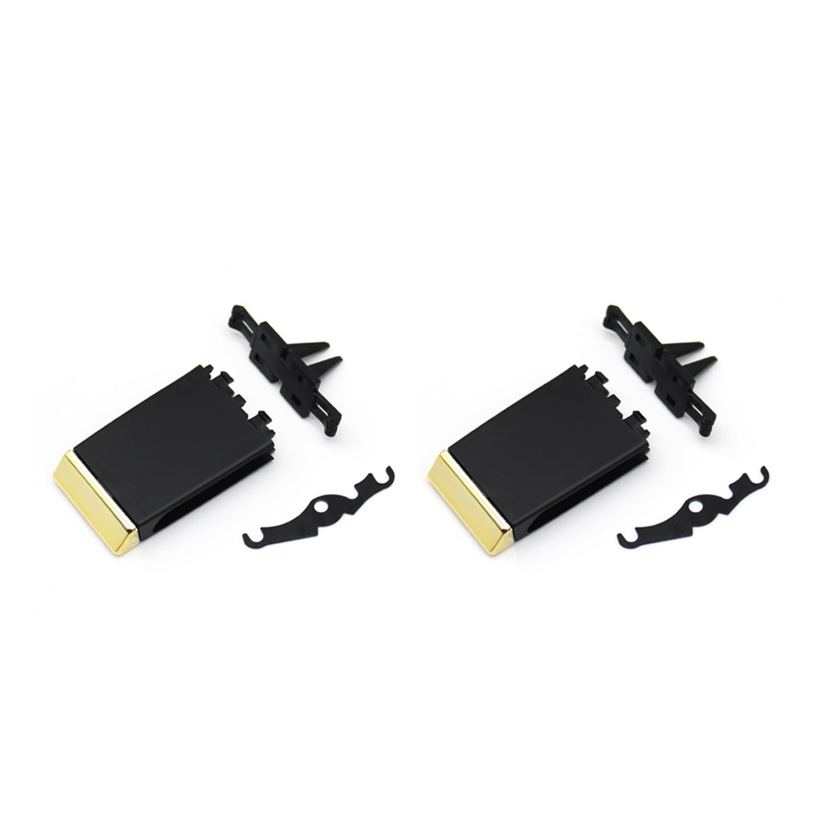 NEGRO AC-Entlüftungsgitter-Laschenclip, passend for Maserati, Quattroporte 2013–2022, Reparaturset, Auto vorne und hinten, Klimaanlage Auto-Klimaanlagengitter(Model B 2PCS) von NEGRO