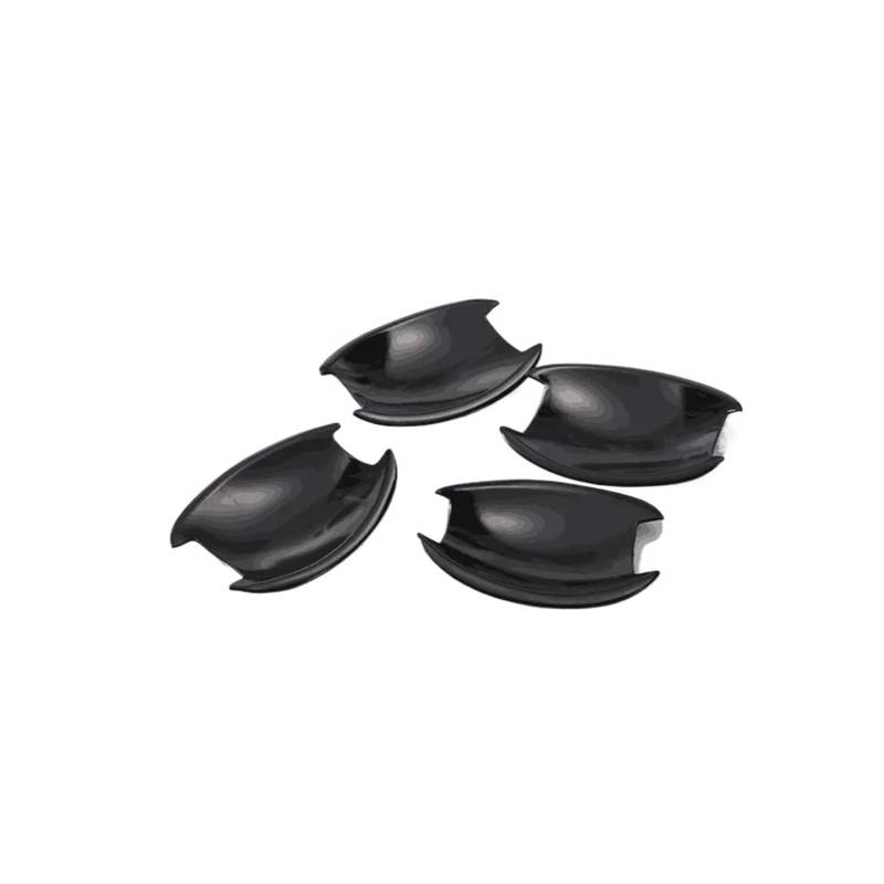 NEGRO Aufkleber for die Verkleidung der Autotürgriffe, passend for Hyundai Sonata I45, 2011–2014, glänzendes schwarzes Chrom-Styling-Zubehör Autotürschloss-Schutzabdeckung(Black bowl) von NEGRO