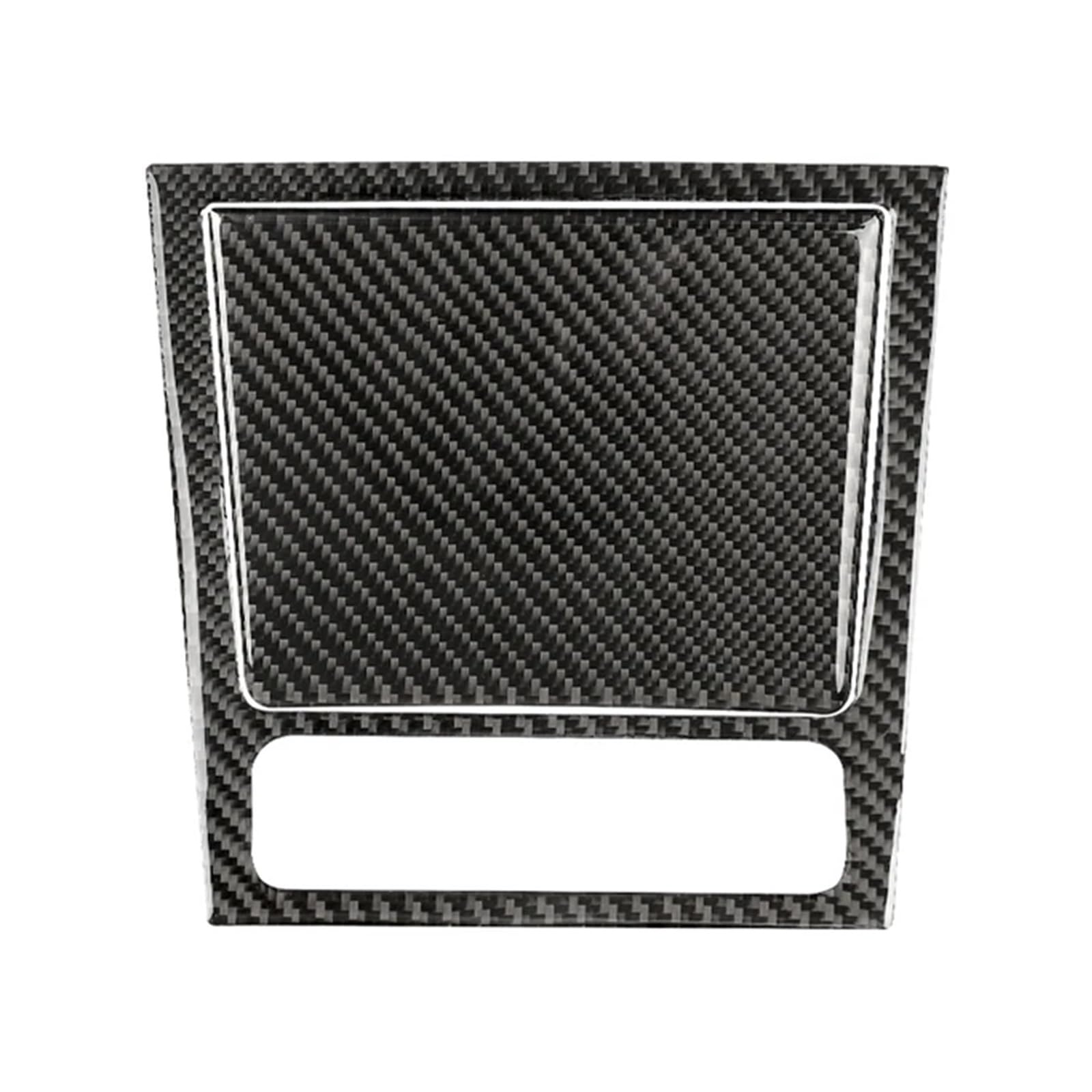 NEGRO Auto-Aschenbecher-Panel-Rahmenabdeckung, Zieraufkleber, passend for Volkswagen, passend for Golf, 6 Gti R MK6 2008–2012, Kohlefaser-Innendekoration, Autozubehör Radiorahmen für das Armaturenbret von NEGRO