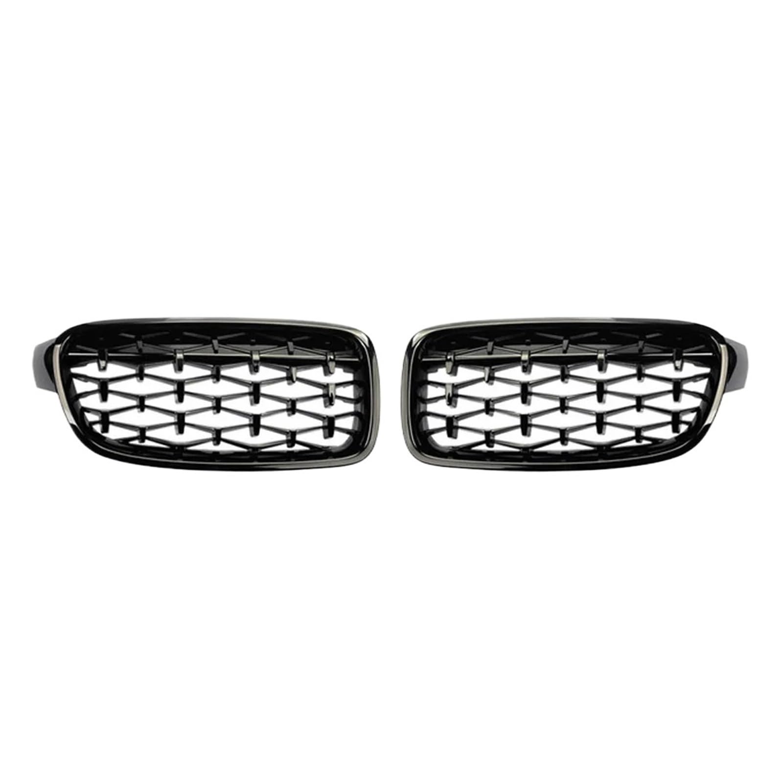 NEGRO Auto-Frontgrills, passend for 3er F30 F31 F35 320i 320d 325i 2012–2017 Sport Grill Star Frontstoßstangengitter(Black) von NEGRO