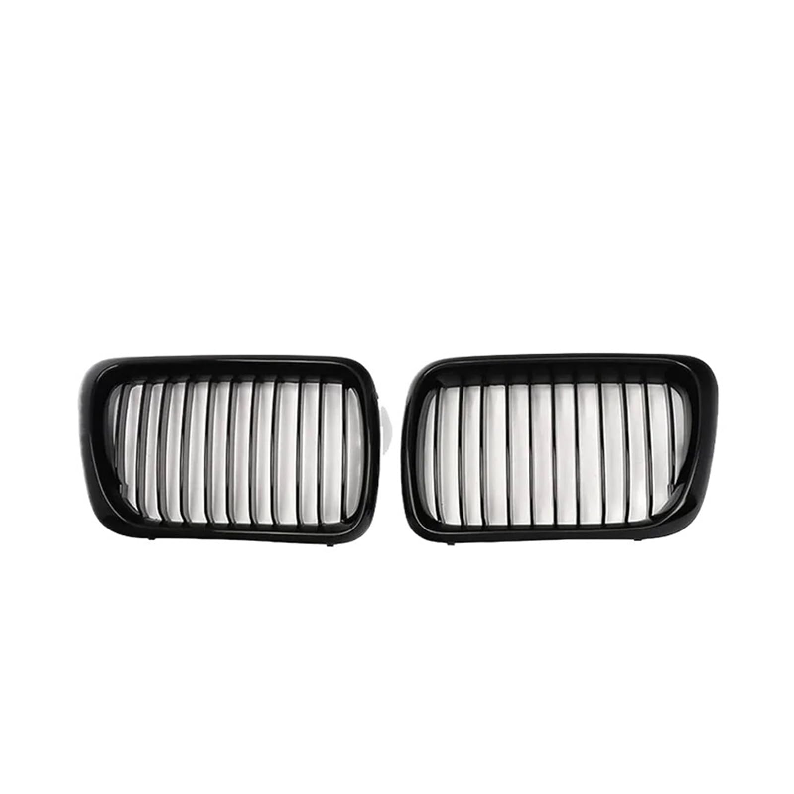 NEGRO Auto-Frontstoßstangengitter, passend for 3er-Serie, E36 1997–1999, Auto-Frontgrill, Renngitter Frontstoßstangengitter(Single Gloss Black) von NEGRO