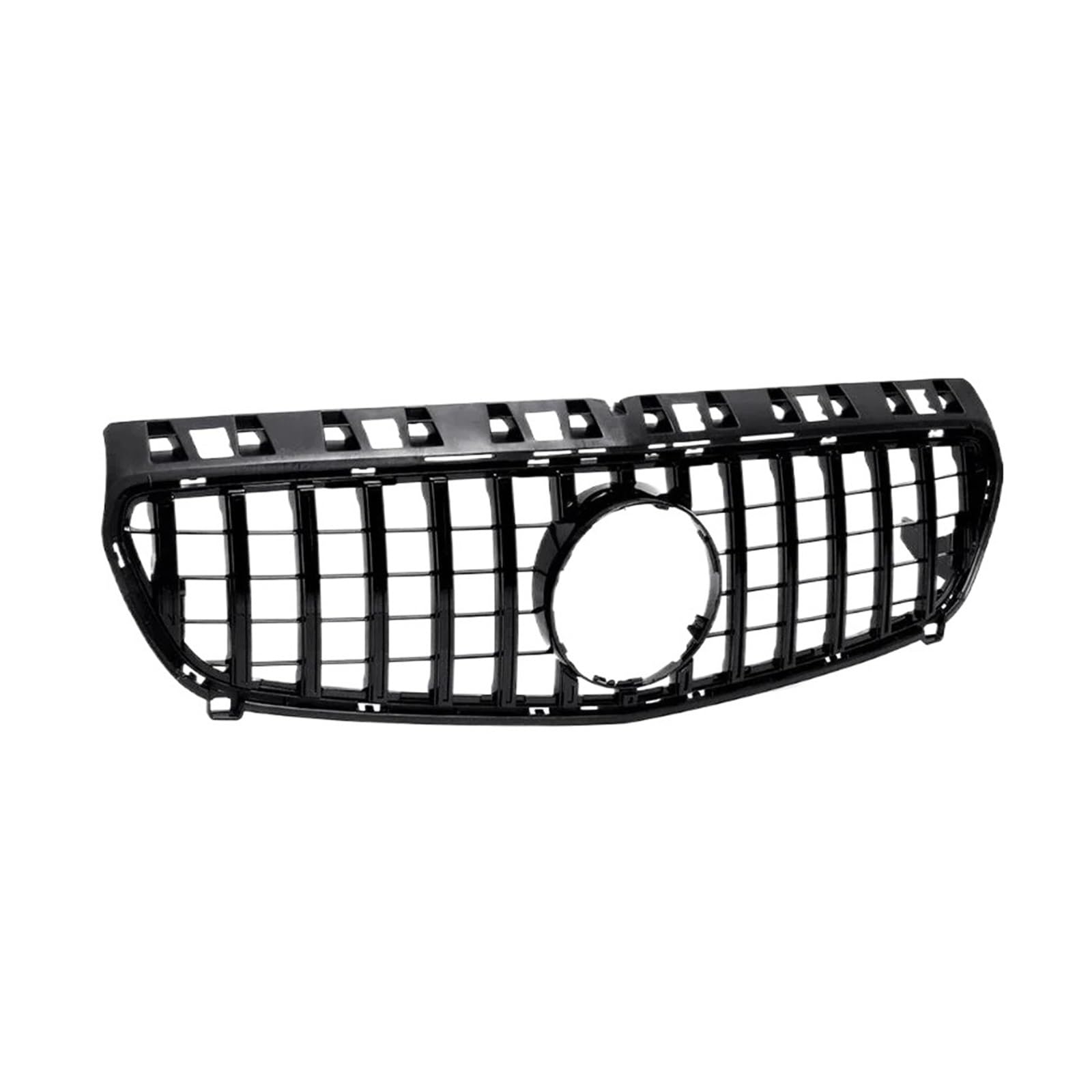 NEGRO Auto-Frontstoßstangengitter, passend for Klasse A, W176 GTR-Stil A180 A200 A250 2013–2015, Autozubehör, Haubengitter Frontstoßstangengitter(Gloss Black) von NEGRO