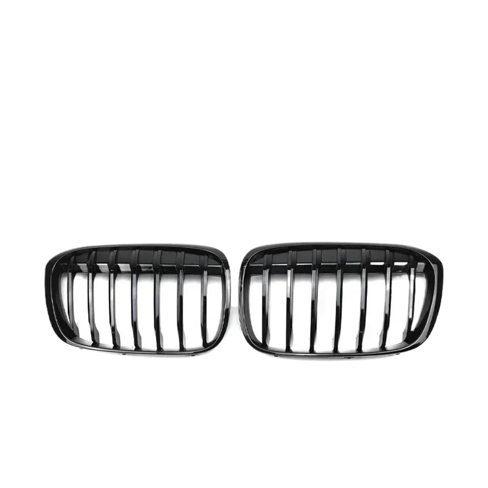 NEGRO Auto-Frontstoßstangengitter, passend for X1 F48 F49 2016–2020, XDrive Racing Grills, M-Style-Zubehör Frontstoßstangengitter(Single Gloss Black) von NEGRO