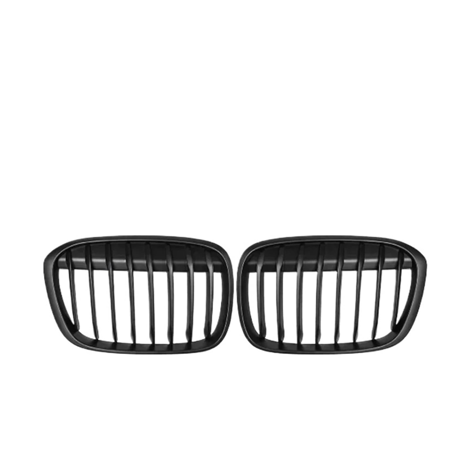 NEGRO Auto-Frontstoßstangengitter, passend for X1 F48 F49 2016–2020, XDrive Racing Grills, M-Style-Zubehör Frontstoßstangengitter(Single Matte Black) von NEGRO