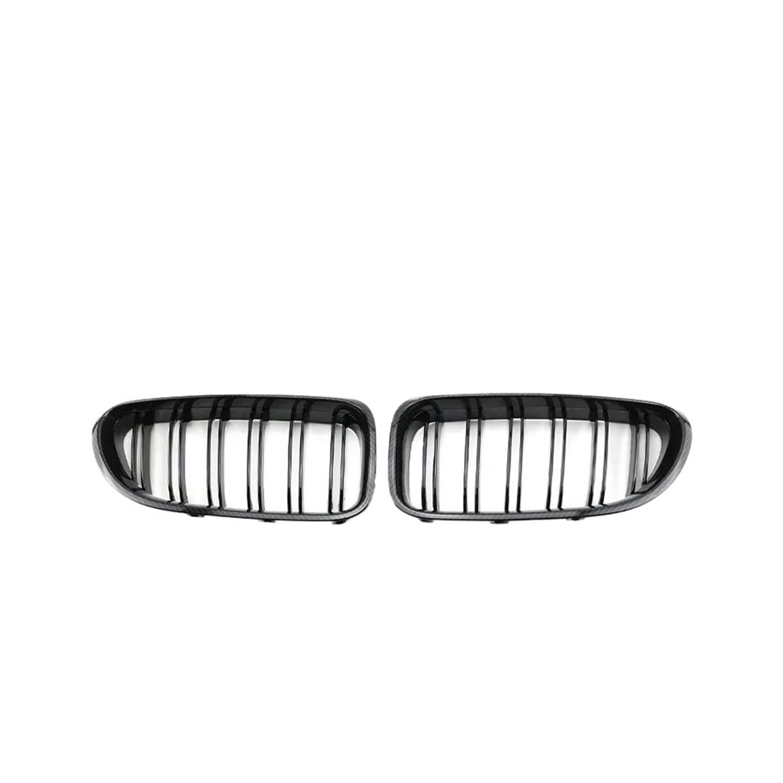 NEGRO Auto-Frontstoßstangengrill, passend for M6, F06 F12 F13 6er 2012–2019, Zubehör for Doppellamellengrill Frontstoßstangengitter(Carbon Style) von NEGRO