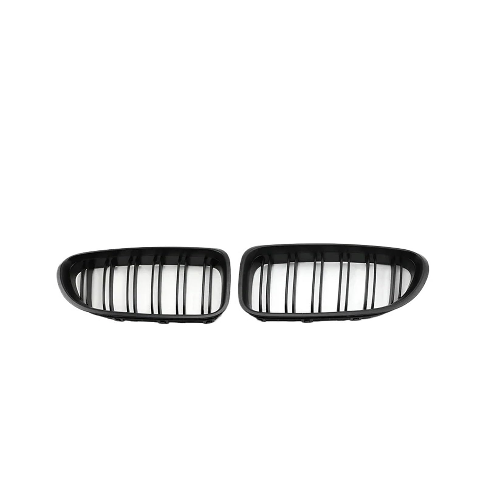 NEGRO Auto-Frontstoßstangengrill, passend for M6, F06 F12 F13 6er 2012–2019, Zubehör for Doppellamellengrill Frontstoßstangengitter(Matte Black) von NEGRO