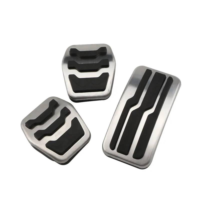 NEGRO Auto-Kraftstoff-, Kupplungs- und Bremspedalabdeckung, passend for Ford, Focus 3 MK3 RS ST 2012-2020, Autopedale Zubehör, Auto-Edelstahl auto pedal abdeckung(MT 3Pcs) von NEGRO