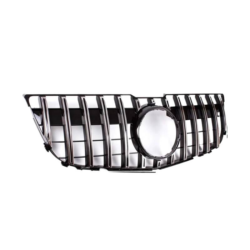 NEGRO Auto-Stoßstangen-Frontgrill, passend for GLK-Klasse, X204 2008–2012, Auto-Styling-Zubehör, Motorhauben-Netz-Oberer Renngrill Frontstoßstangengitter(Silver) von NEGRO