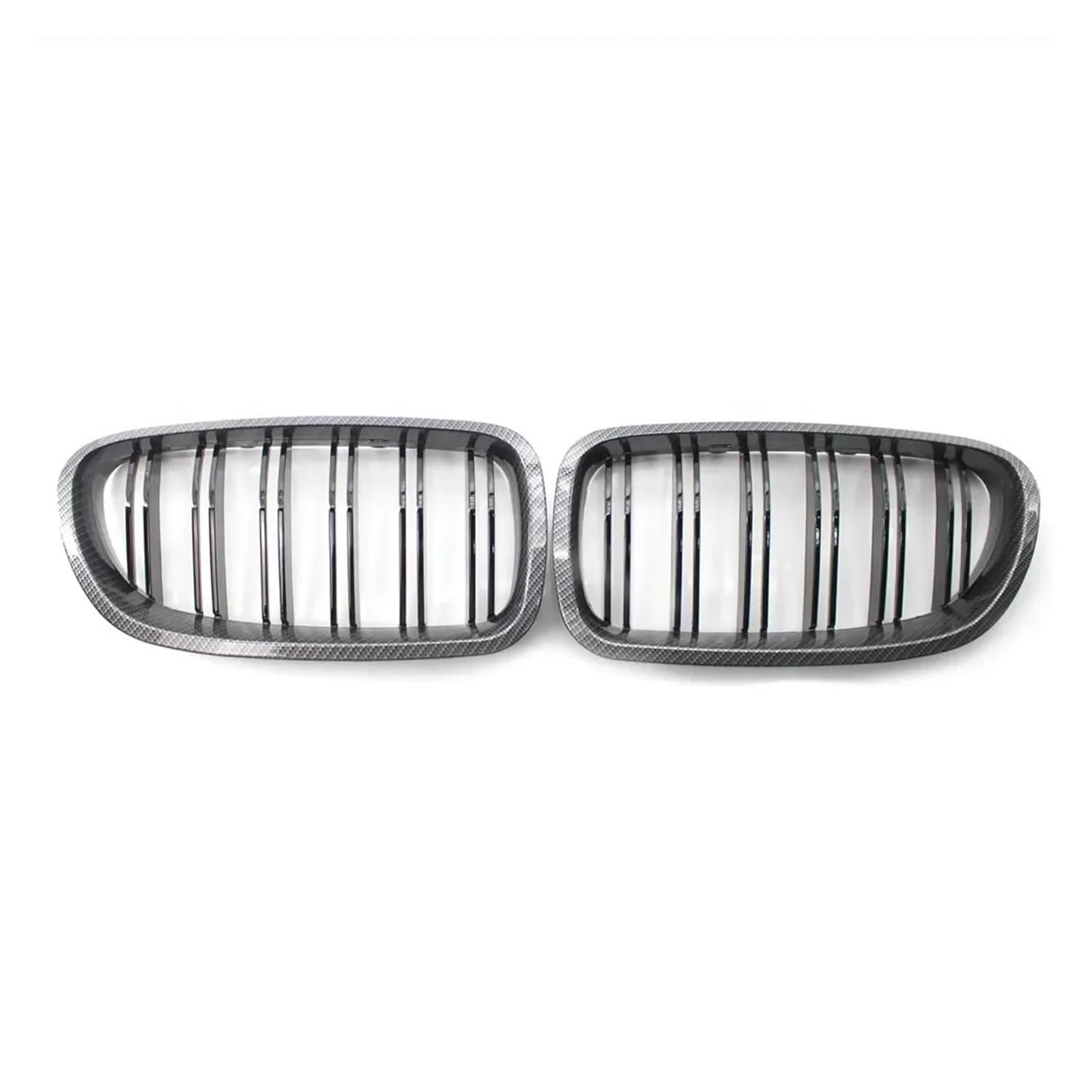 NEGRO Frontgrill, passend for 5 F11, F10 4 Türen 2010–2016 520i 523 525i 530i, Auto-Styling, Auto-Renngrills Frontstoßstangengitter(Carbon fiber) von NEGRO