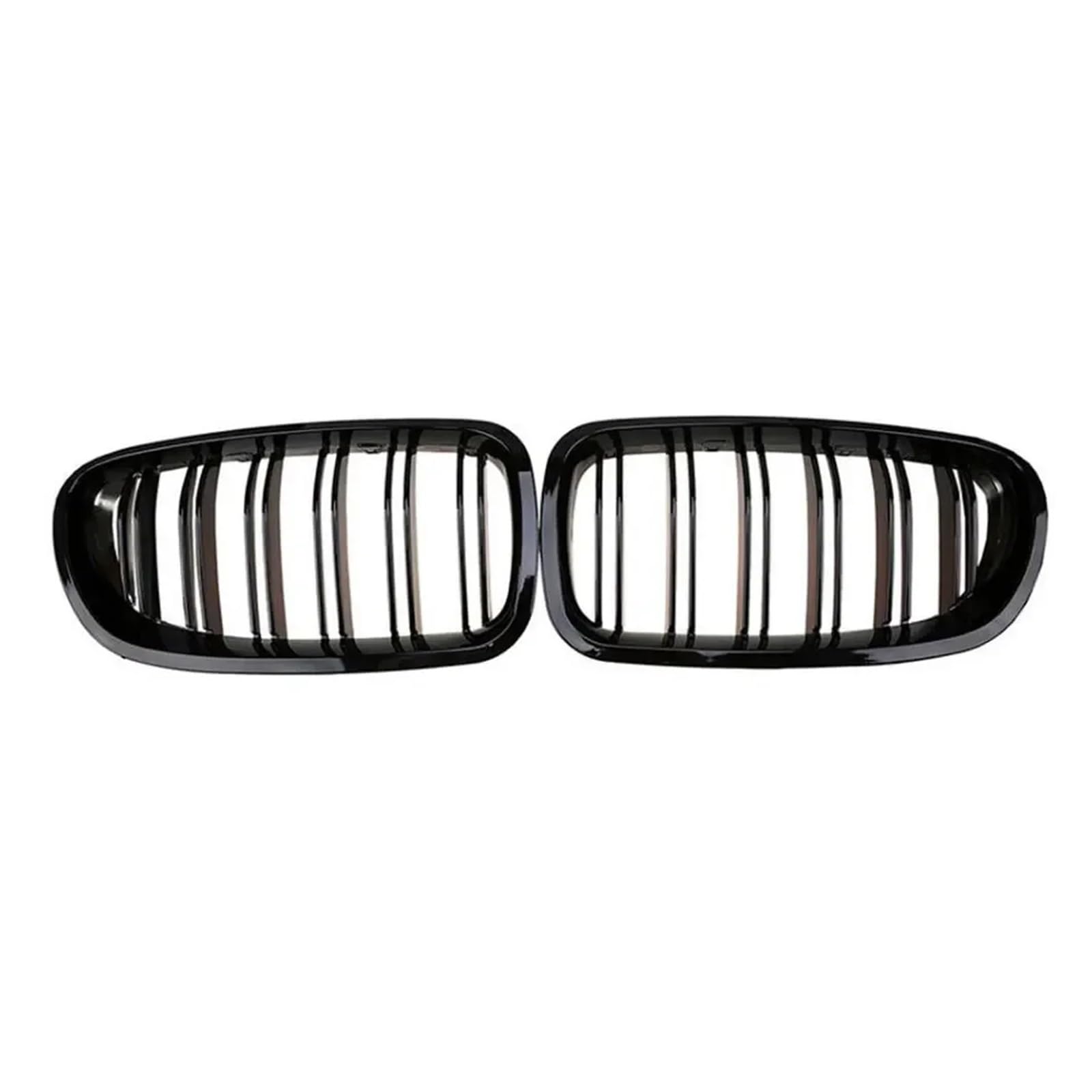 NEGRO Frontgrill, passend for 5 F11, F10 4 Türen 2010–2016 520i 523 525i 530i, Auto-Styling, Auto-Renngrills Frontstoßstangengitter(Gloss black) von NEGRO