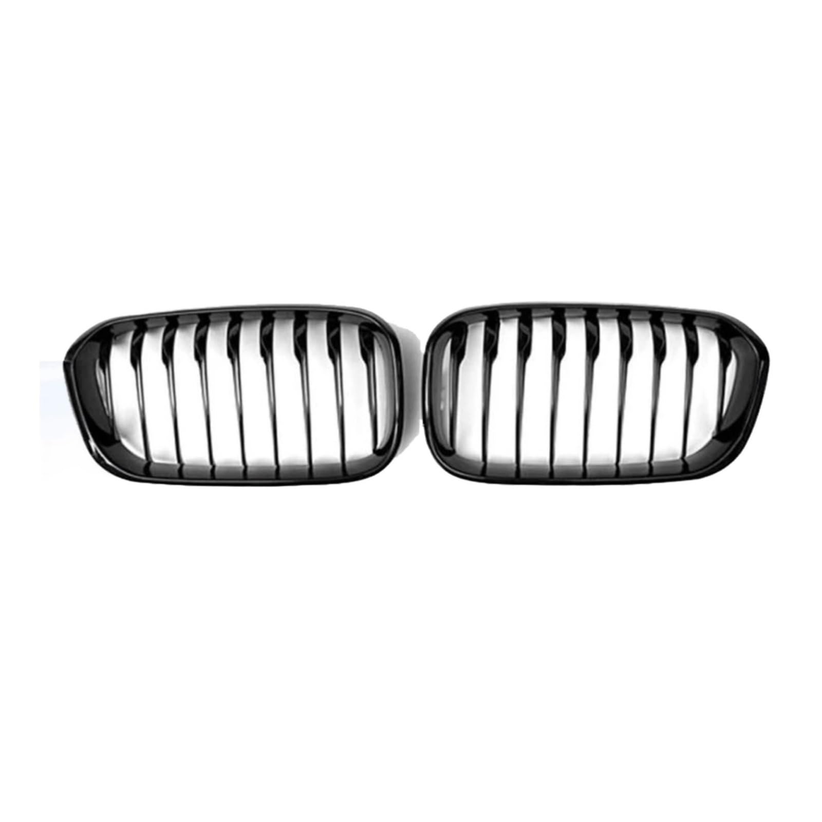 NEGRO Frontgrill, passend for F20 F21 118i 120i 125i M140i, passend for M, Performance 2015–2019, Ersatz for glänzend schwarze Grills Frontstoßstangengitter von NEGRO