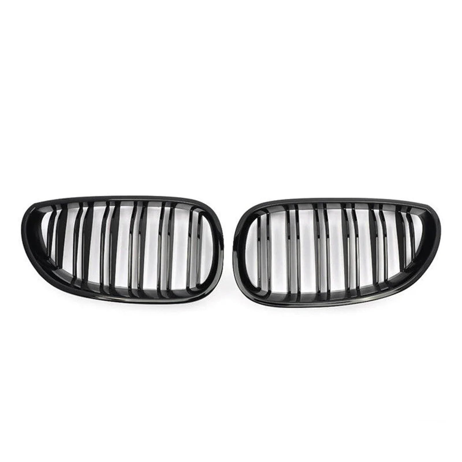 NEGRO Frontgrills, passend for E60 E61 M5 525i 528i 528xi 530i 2003–2009 Sport-Haubengrill Frontstoßstangengitter(Gloss Black) von NEGRO