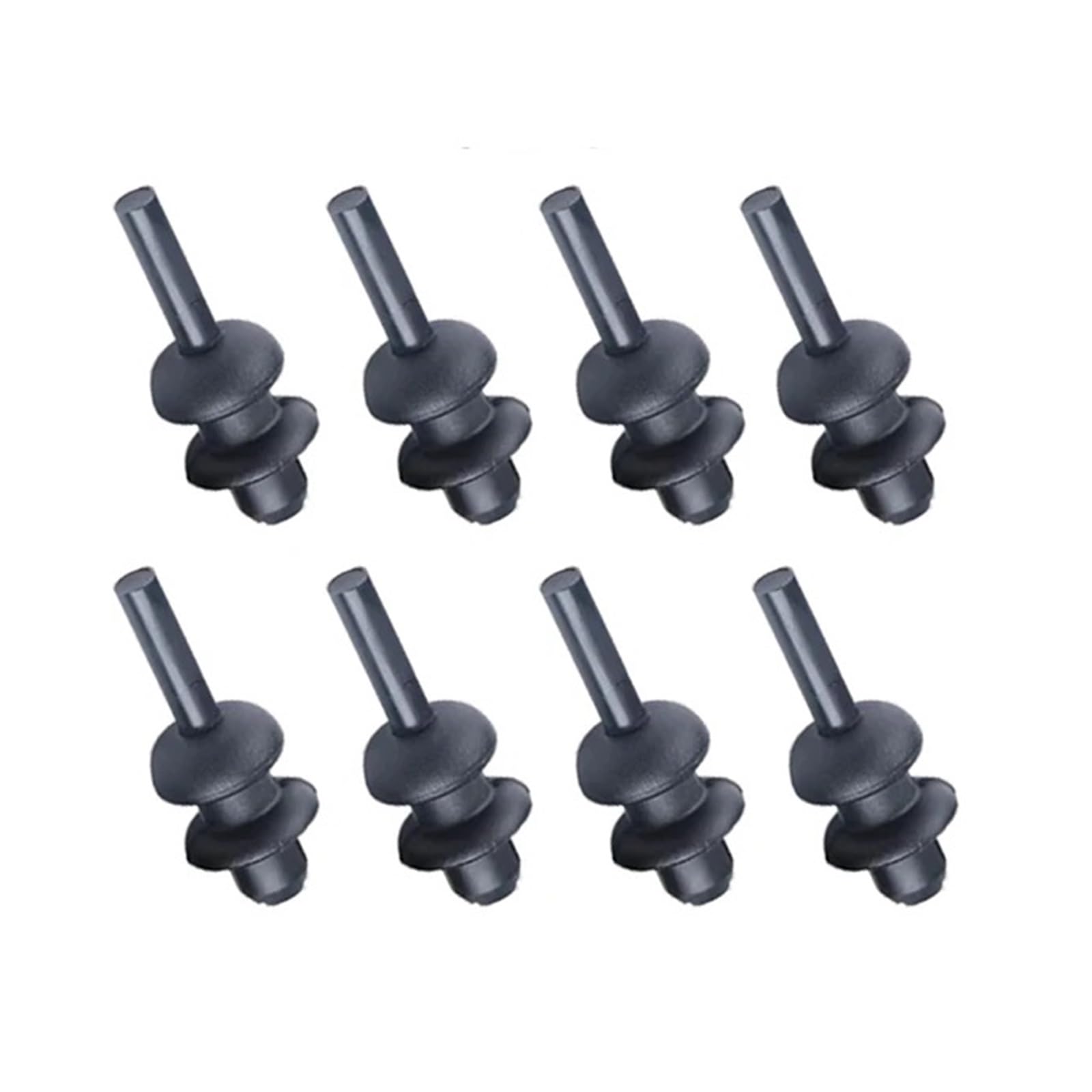 NEGRO Gepäckraumabdeckungs-Clip passend for VW Golf Polo Van Skoda Octavia Kofferraumkordel Befestigungsschnur Hakenhalterung 1994-2002 Feste Clips für den Riemen der hinteren Hutablage(8pc) von NEGRO