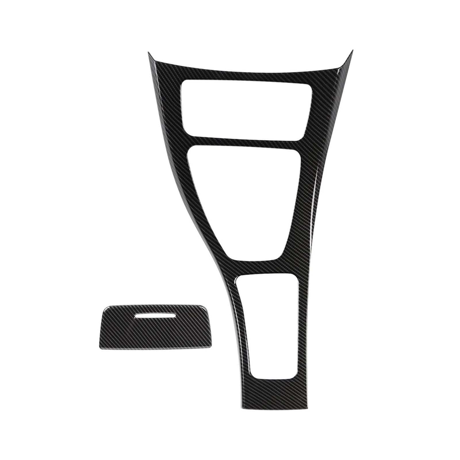 NEGRO Mittelkonsolen-Aufkleber, passend for BMW E90 E92 3er 2005–2012, Schalthebel-Rahmenverkleidung, Autozubehör, Dekorationsabdeckung Schalttafel für die Mittelkonsole des Autos von NEGRO