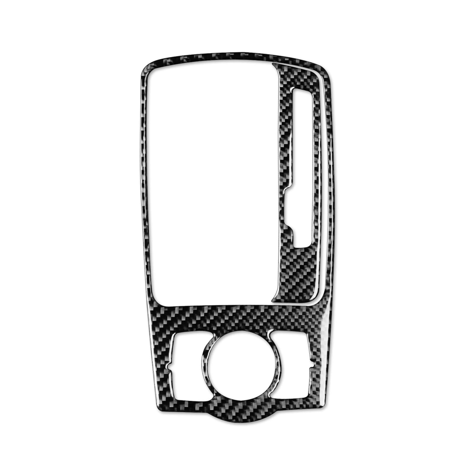 NEGRO Schaltknauf-Bedienfeld, passend for Q7, 2007–2015, Rahmen aus echtem Kohlefaser-Autozubehör Radiorahmen für das Armaturenbrett des Fahrzeugs(Right drive hand) von NEGRO