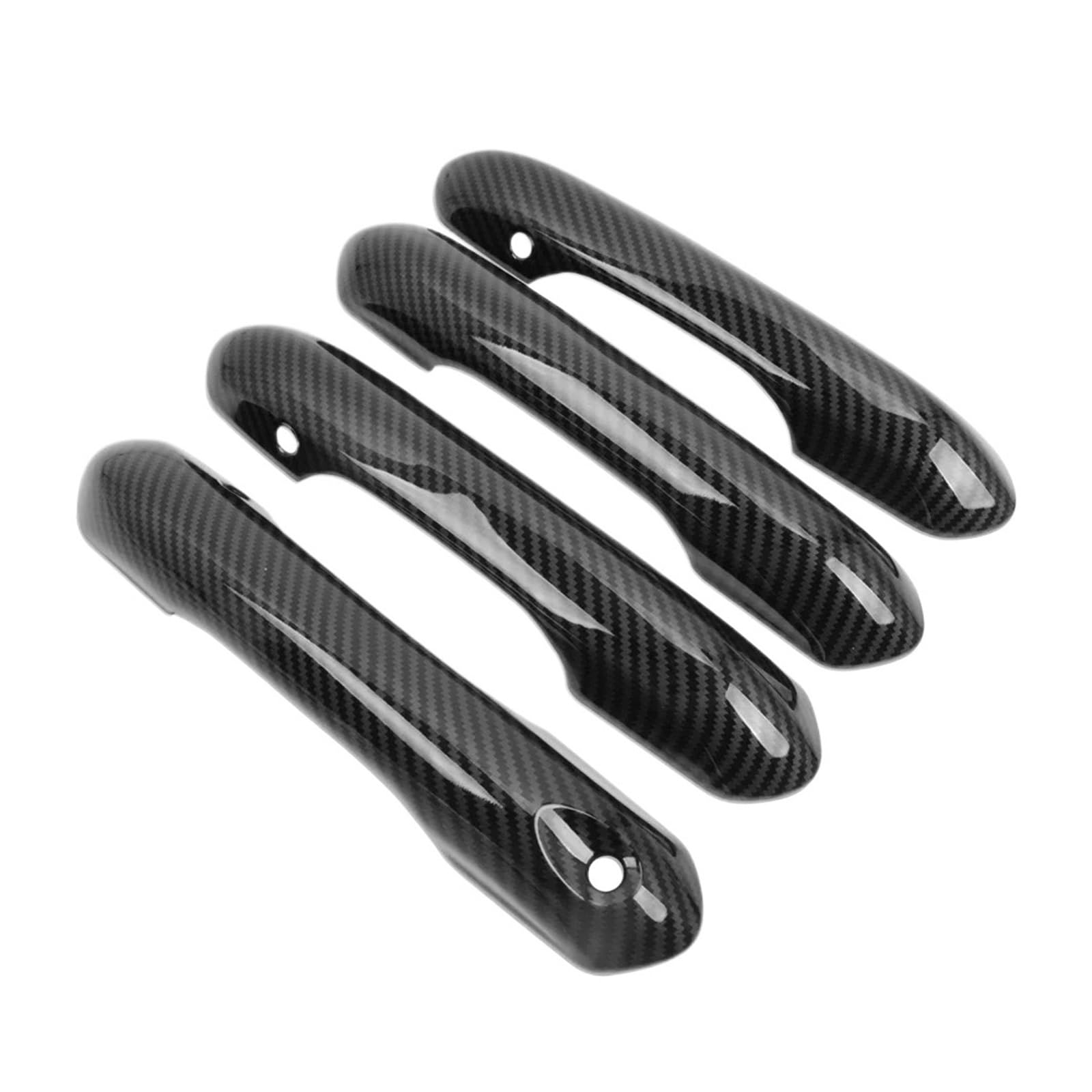 NEGRO Seitentürgriffschalen-Becherverkleidungsaufkleber, passend for Ford, Explorer 2020–2024, Carbon-Autotürgriffabdeckung, Abdeckungen for Außenzubehör Autotürgriffschalenschutz(Door handle bowl 2) von NEGRO