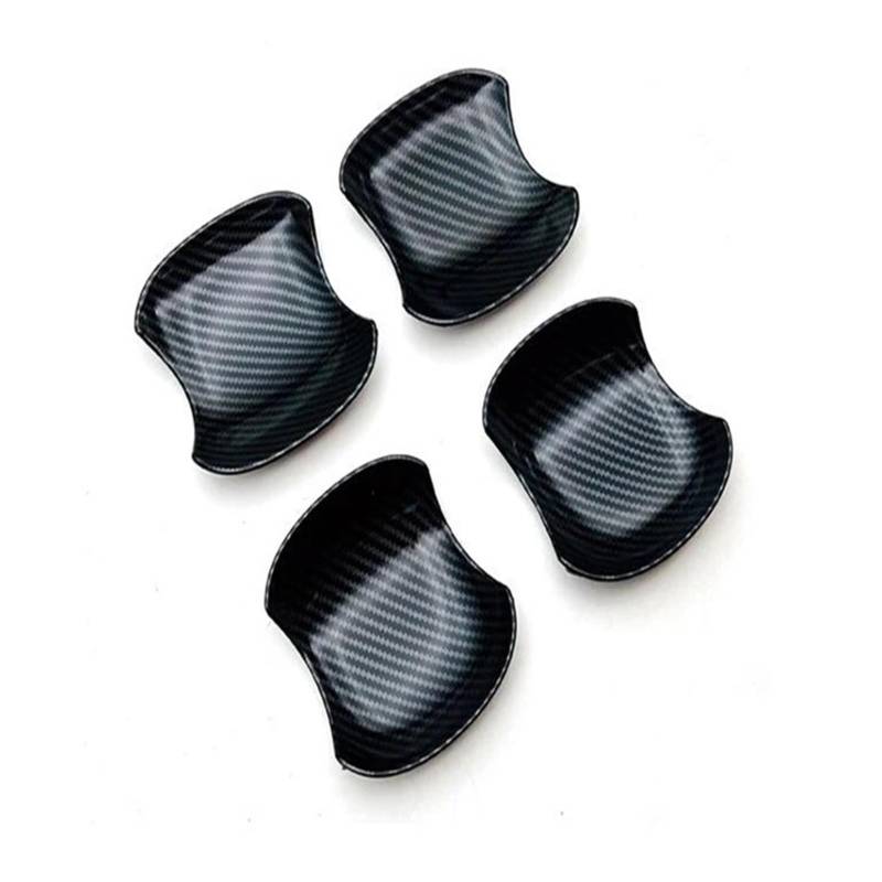 NEGRO Türgriff-Schüssel-Abdeckung, Becher-Hohlraumverkleidung, passend for Toyota, Alphard Vellfire 40 Serie 2023 2024, ABS-Chrom-Einsatz, Fangform, Garnierung Autotürgriffschalenschutz(Carbon fiber s von NEGRO