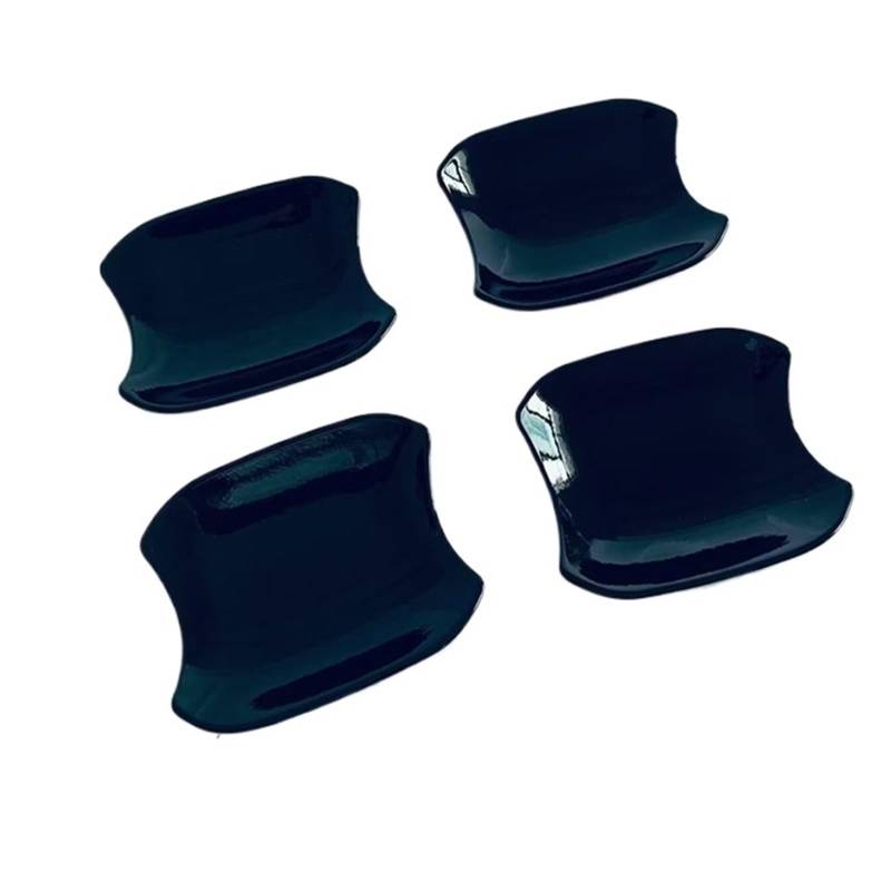 NEGRO Türgriff-Schüssel-Abdeckung, Cup-Hohlraum-Verkleidung, passend for Chevrolet, Silverado 2019 2020, Autozubehör, Klavierlack-Einsatz, Zierleiste Autotürgriffschalenschutz(Black) von NEGRO