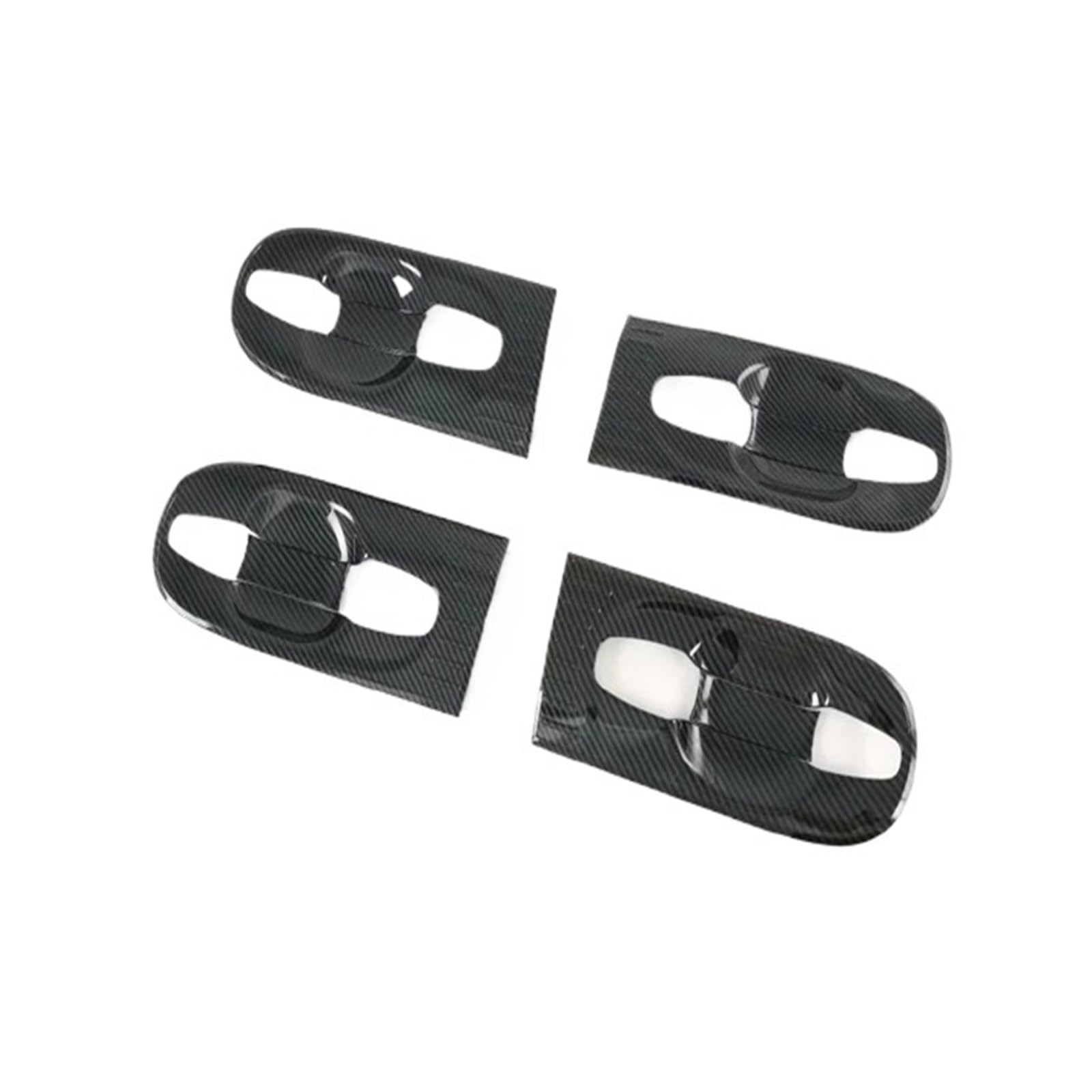 NEGRO Türgriff-Schüssel-Abdeckung, Cup-Hohlraum-Verkleidung, passend for Toyota, Sienna XL30 2013–2020, ABS-Chrom-Einsatz, Fangform-Verzierung Autotürgriffschalenschutz(Carbon fiber style) von NEGRO