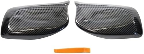 Für 5 Series E60 E61 E63 E64 2004–2008 520i 525i 528i 528xi 530i Rückspiegel-Abdeckkappe Gehäuse Tür Spiegelkappen(Carbon Fiber Pattern) von NEIGHBOBHOOD