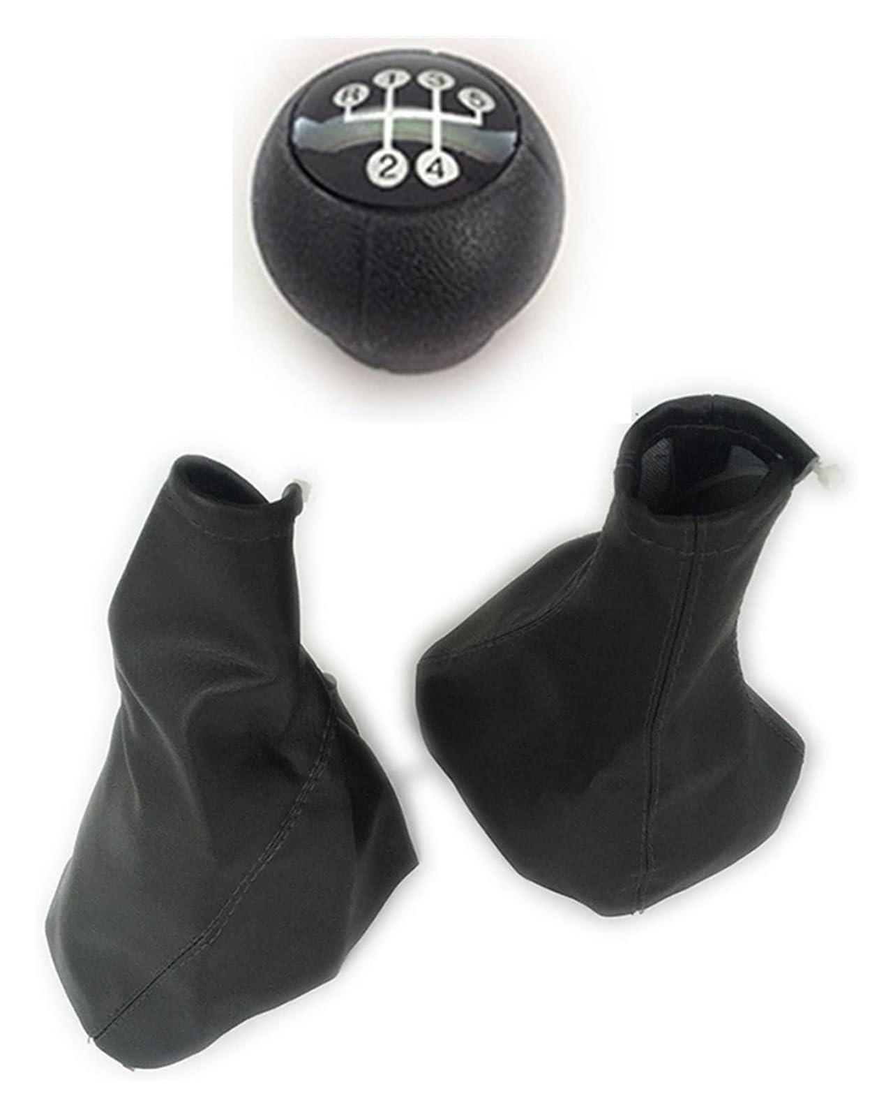 Für CORSA B 1993-2000 C 2001-2006 Schalthebelmanschette Und Handbremsgriffe Auto Anti-Rutsch-Parkhandbremsmanschette Und Schaltknauf Auto Schaltknäufe(Gear Knob) von NEIGHBOBHOOD