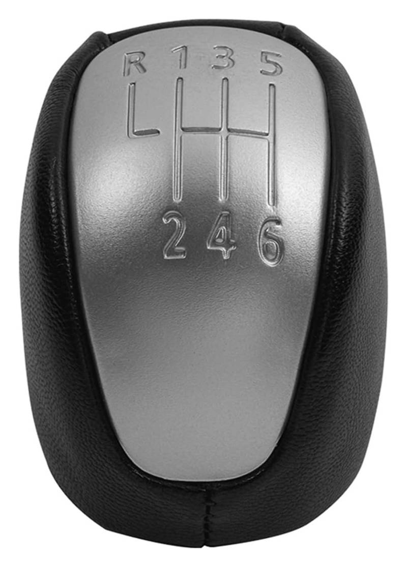 Für R&ENAULT Für Laguna III MK3 2007 2008-2013 2014 2015 Leder Schaltknauf Hebel Shifter Gamasche Boot Fall Kragen Auto Schaltknäufe(Gear Knob Only) von NEIGHBOBHOOD