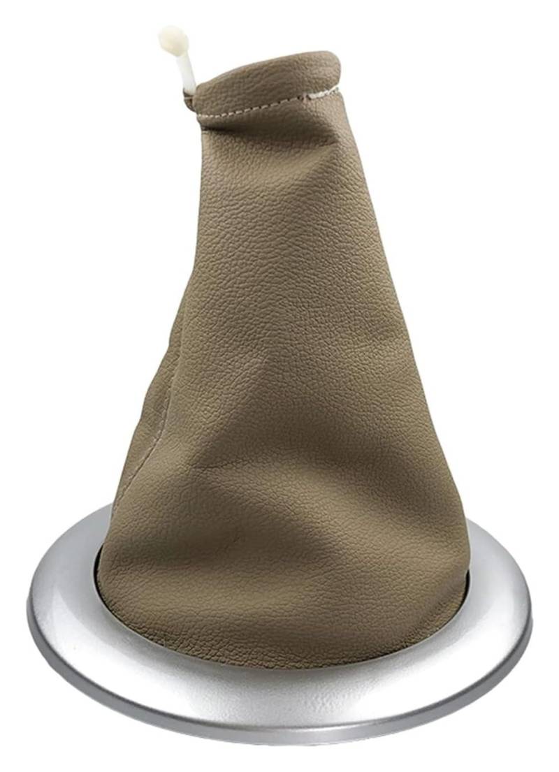 Für R&ENAULT Für M&EGANE 2 MK2 II 2002-2009 Für Sport Tourer II 2003-2009 Auto Schaltknauf Boot Abdeckung Hebel Shifter Fall Auto Schaltknäufe(Beige Silver) von NEIGHBOBHOOD