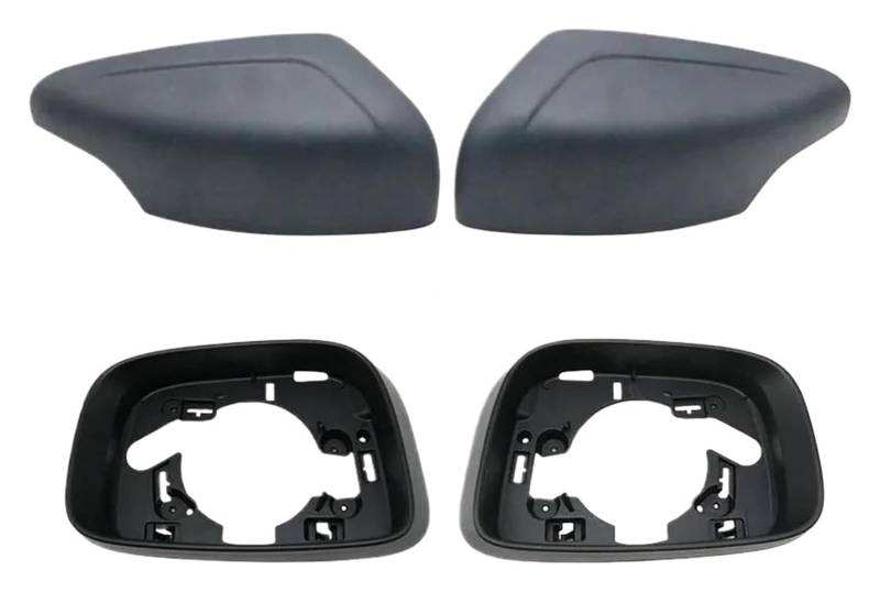 Für Volvo XC60 2009–2013 Weiße Außenansicht Links Und Rechts Rückspiegel-Abdeckkappe Rahmen-Trim-Set Gehäuse Tür Spiegelkappen(Unpainted,4PCS) von NEIGHBOBHOOD