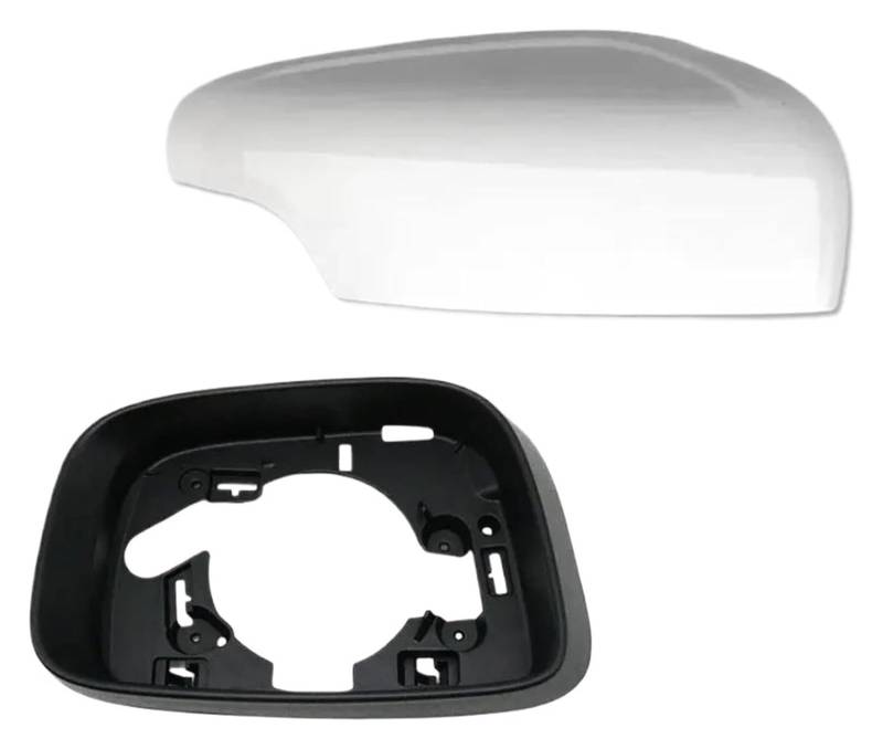 Für Volvo XC60 2009–2013 Weiße Außenansicht Links Und Rechts Rückspiegel-Abdeckkappe Rahmen-Trim-Set Gehäuse Tür Spiegelkappen(Weiß,RH) von NEIGHBOBHOOD