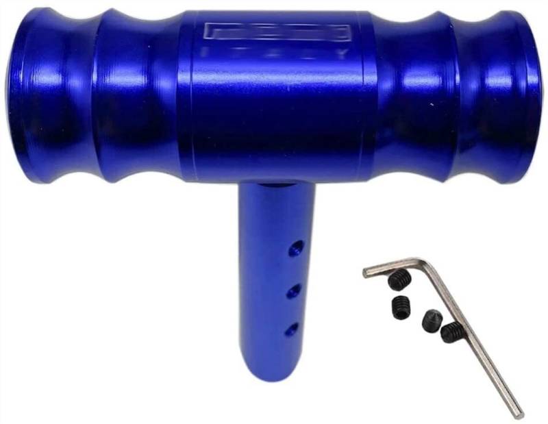 Unviersal Joystick-Schalthebel-Hebel-Hebel-Car-Schaltknopf Racing Billet Aluminium T-Griff Umschaltknopf Auto Schaltknäufe(Blau) von NEIGHBOBHOOD