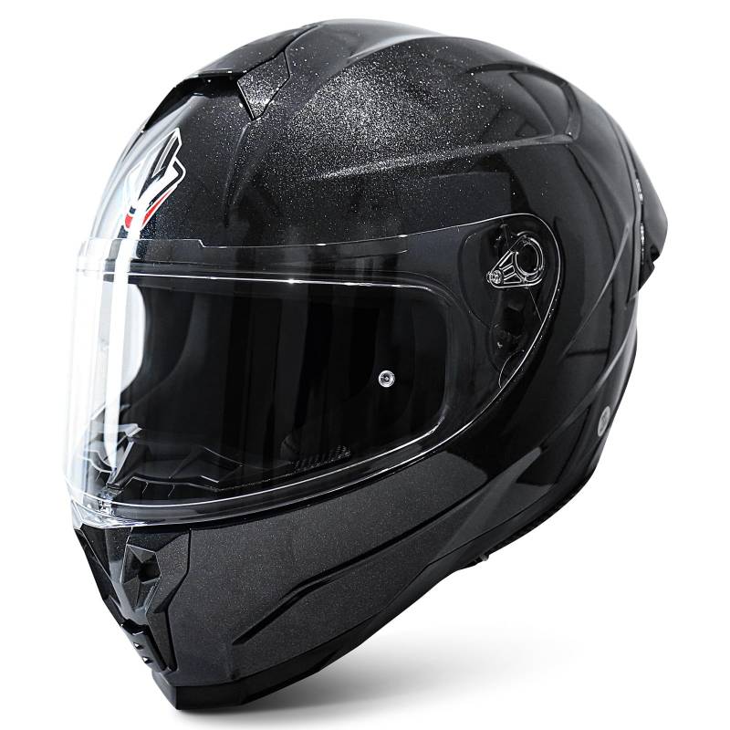 NENKI Motorradhelm, Integralhelm Herren & Damen mit klarem Visier, Helm Motorrad mit Pinlock Anti-Beschlag-Stift und ECE 22.06 Zertifiziert für Autobahnen oder Rennstrecken, M-XXL von NENKI