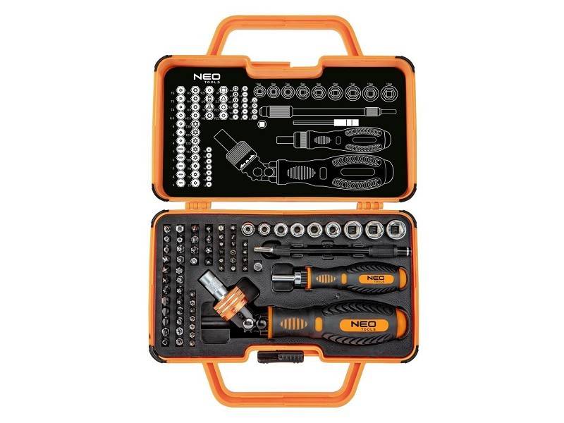 NEO TOOLS Werkzeugset 06-116 Werkzeugsatz,Steckschlüsselsatz,Werkzeug Set,Werkzeug Kit von NEO TOOLS