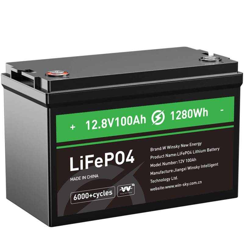 12.8V 100Ah LiFePO4 Batterie, Wiederaufladbare Lithium Batterie mit 6000+ Zyklen, Eingebautes 100A BMS, Max.1280Wh Lithium Eisen Phosphat Batterie für RV, Camper, Solarenergie, Boot, Off-Grid, ect von NEOCADE