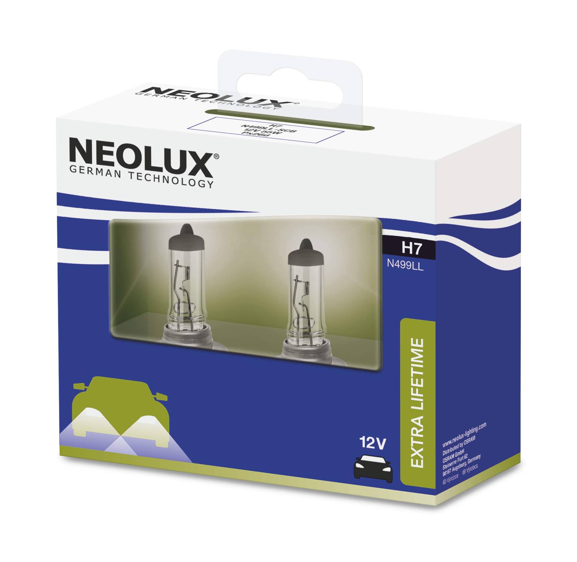 H7 12V 55W PX26d Long Life (Extra Lifetime) von NEOLUX