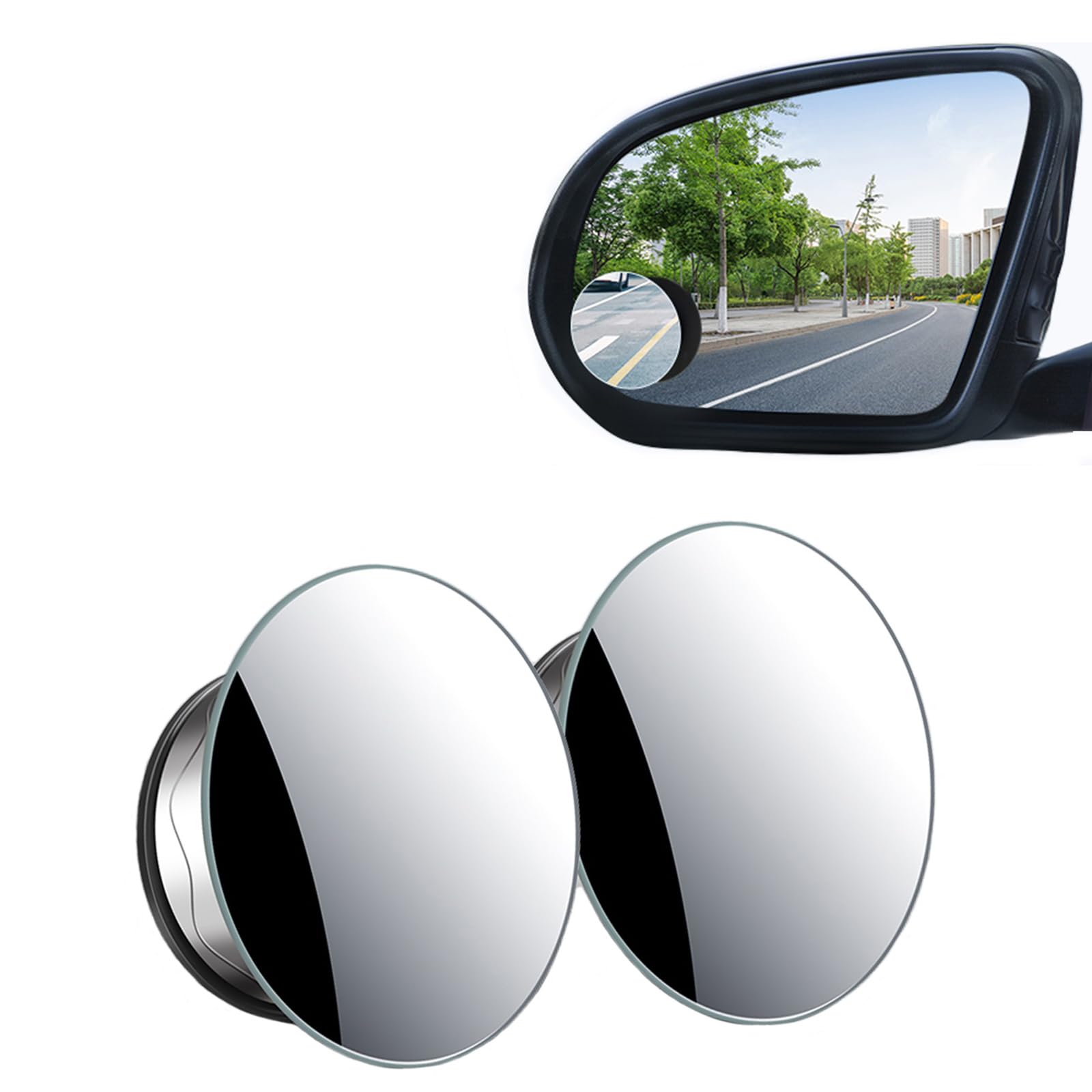 2 Stück Toter Winkel Spiegel für Mazda RX-8 RX 8 RX8 2003-2012 Konvexe Spiegel Zusätzliche Rückspiegel 360° Verstellbar HD Weitwinkelspiegel von NETHIX