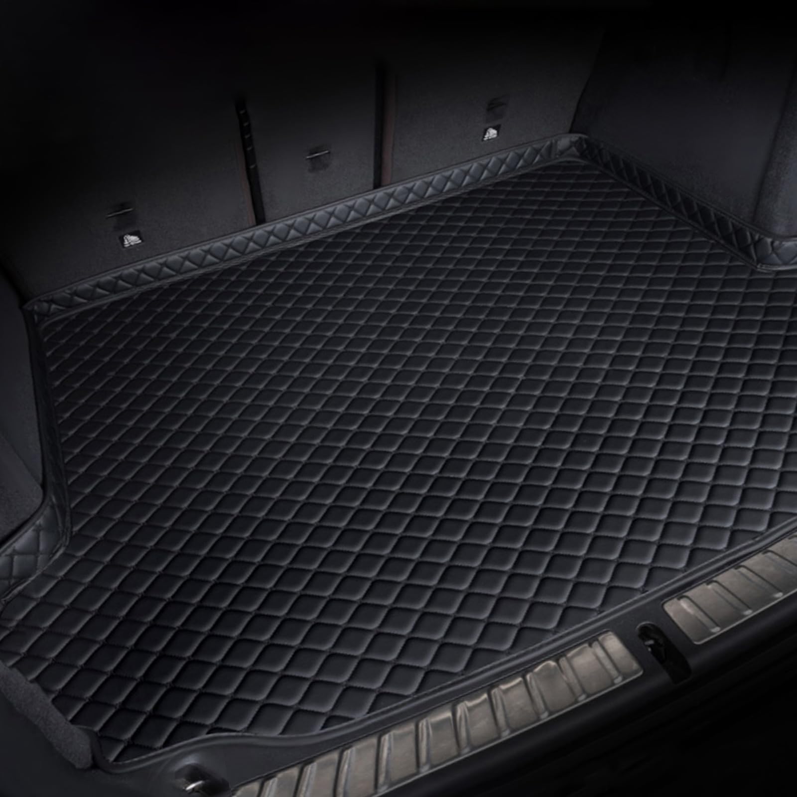 Auto Kofferraummatten für Volvo V60 2020-2025 Kofferraumwanne Cargo Schutzmatte wasserdichte Rear Kofferraum Schutzmatte Mats,A-High Side von NETHIX