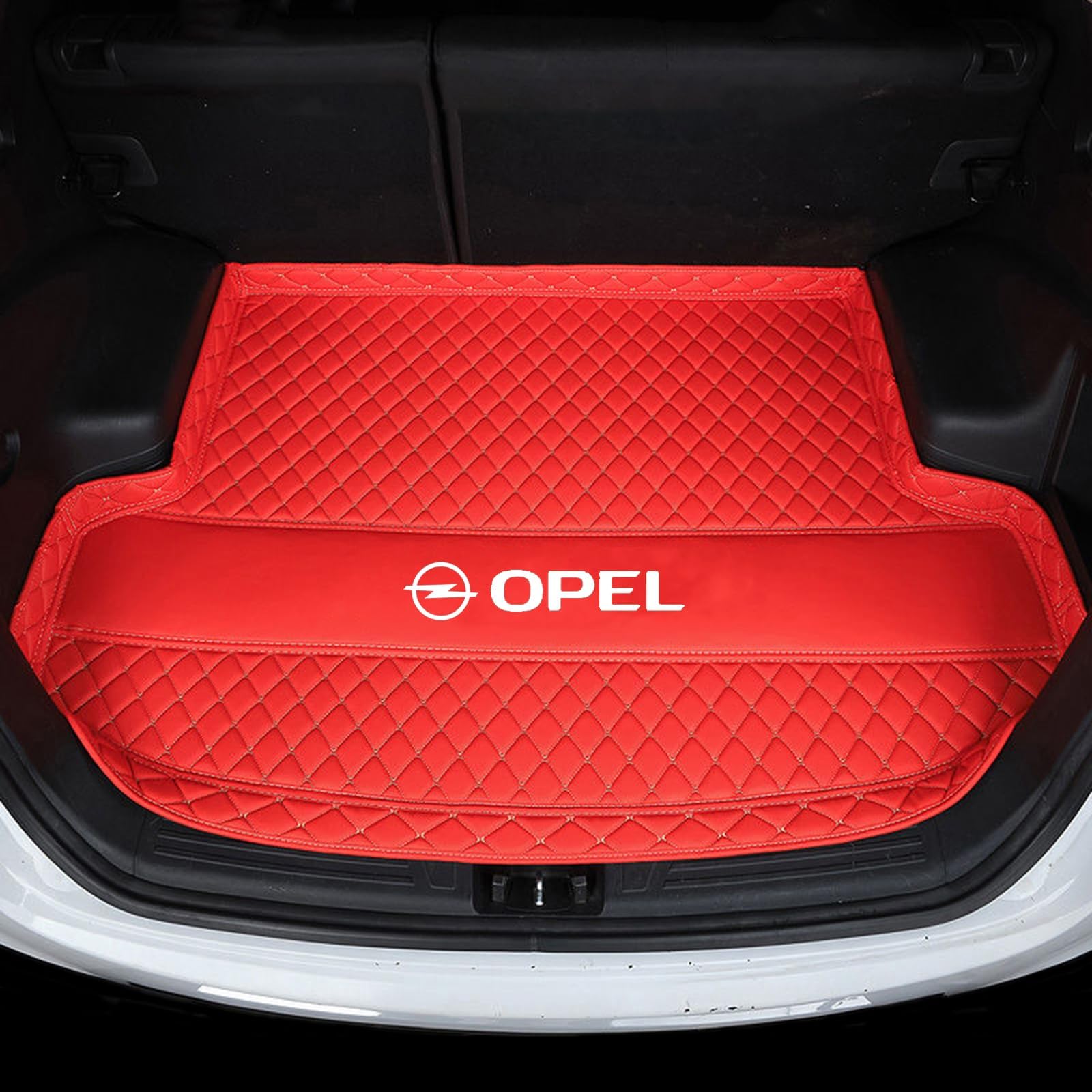 Car Kofferraummatte, für Opel Corsa F 2019-2023 Antirutsch Strapazierfähigen Schutzmatten ZubehöR Kofferraum Schutz Aufbewahrungspolster,F von NETHIX