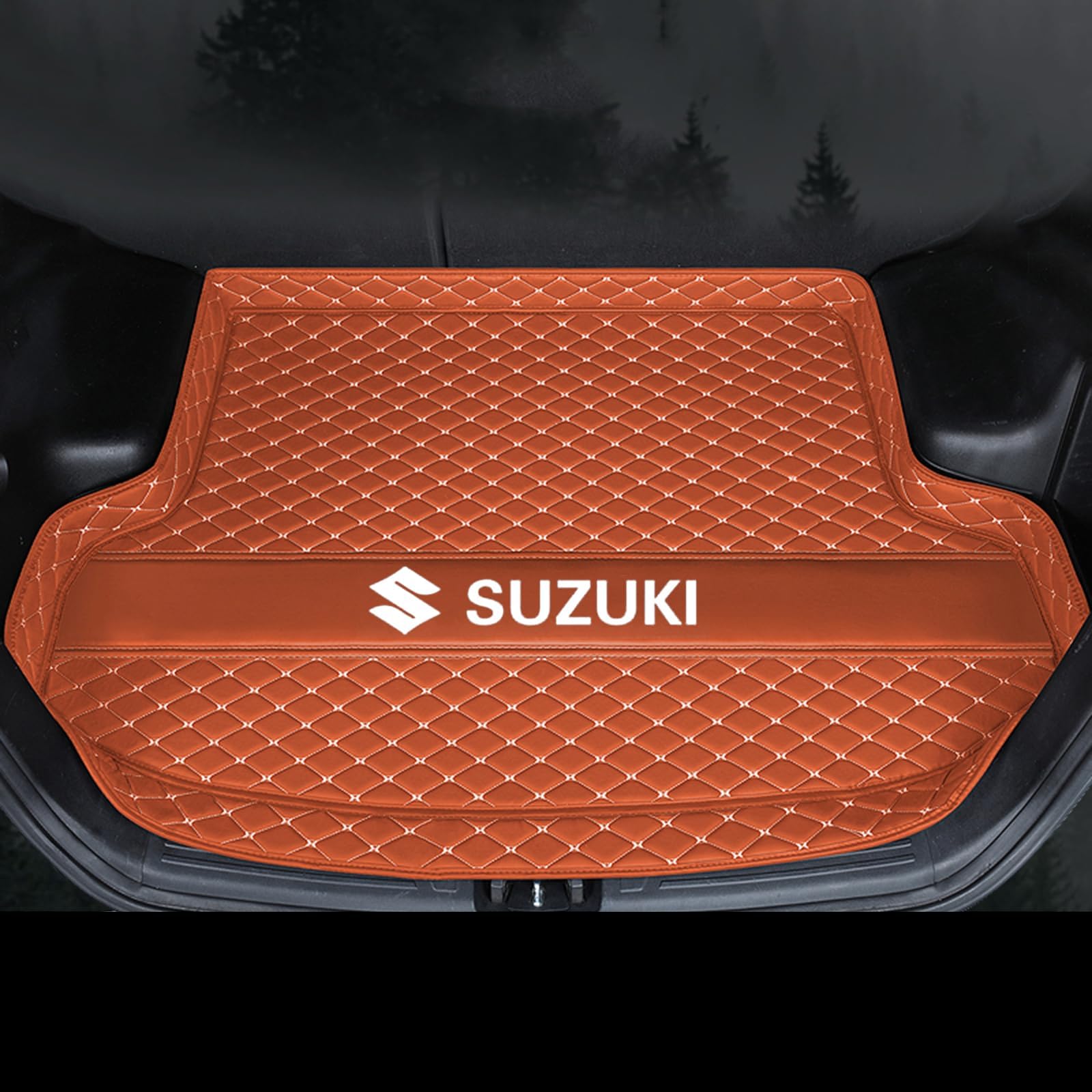 Car Kofferraummatte, für Suzuki Vitara 2016-2024 Antirutsch Strapazierfähigen Schutzmatten ZubehöR Kofferraum Schutz Aufbewahrungspolster,A von NETHIX