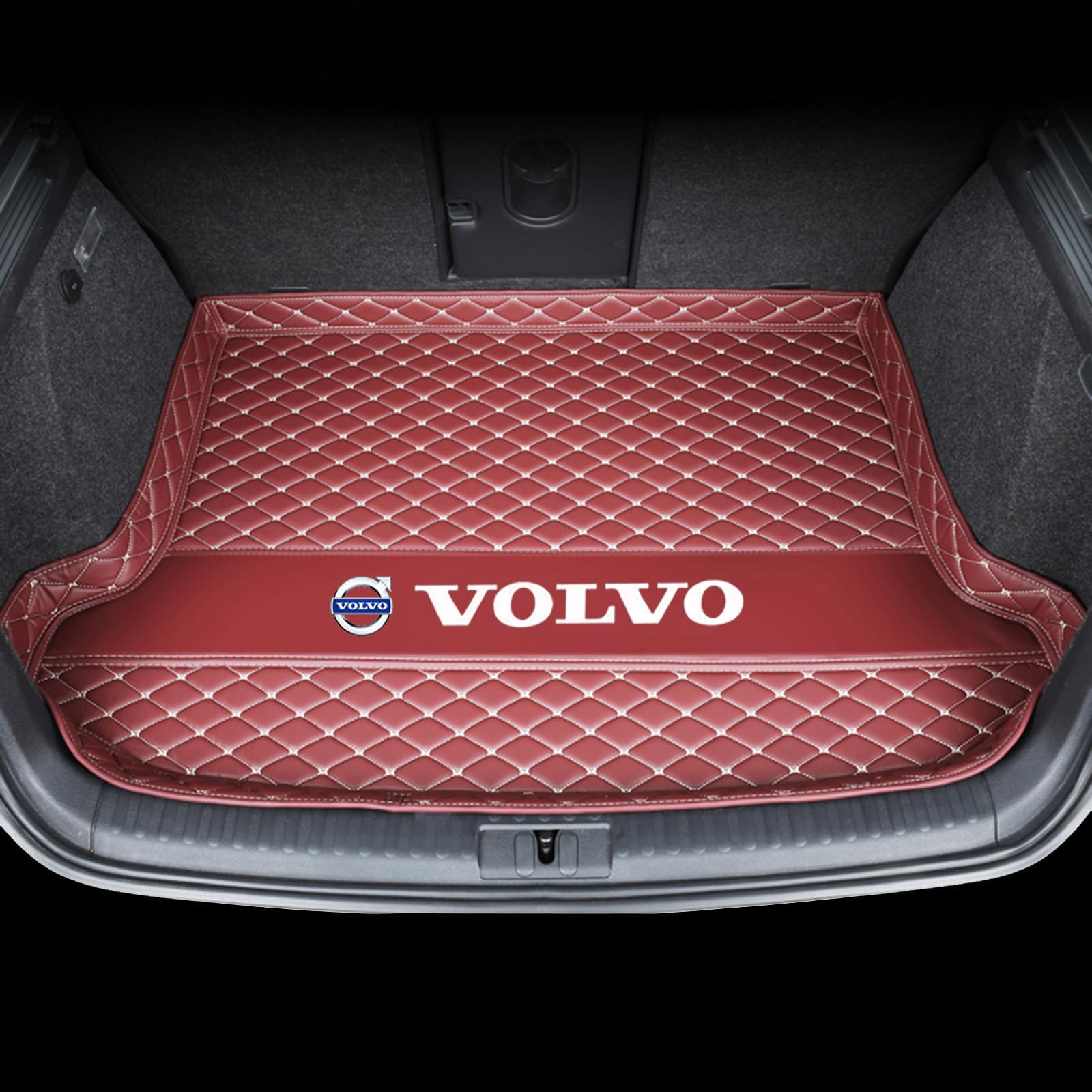 Car Kofferraummatte, für Volvo XC60 2015-2017 Antirutsch Strapazierfähigen Schutzmatten ZubehöR Kofferraum Schutz Aufbewahrungspolster,D von NETHIX