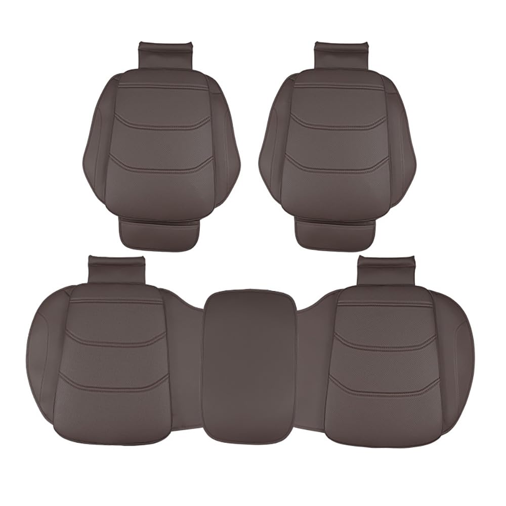 NETTAY Sitzkissen Auto, Für Audi A3 2008-2017/Audi A3 Cabrio 2008-2020 Anti Rutsch Autositzschoner, Atmungsaktiv, Autositz Schutzunterlage, PKW Sitzschoner, (Color: Brown) von NETTAY