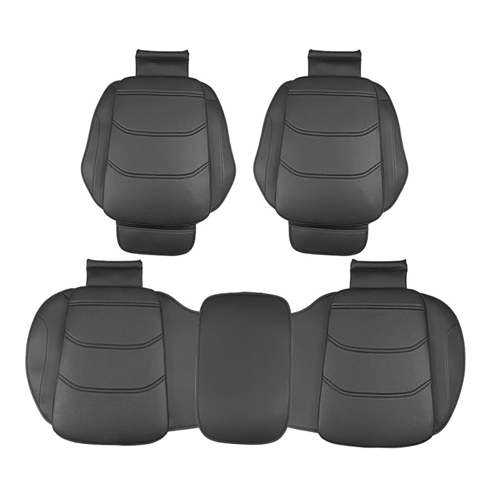 NETTAY Sitzkissen Auto, Für Audi A3 Sportback 2008-2024/Audi A3 Sedan 2013-2024 Anti Rutsch Autositzschoner, Atmungsaktiv, Autositz Schutzunterlage, PKW Sitzschoner, (Color: Black) von NETTAY