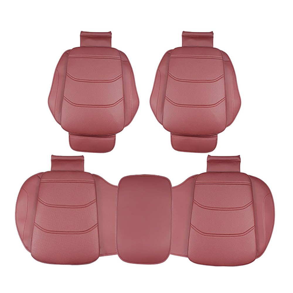 NETTAY Sitzkissen Auto, Für Audi A3 Sportback 2008-2024/Audi A3 Sedan 2013-2024 Anti Rutsch Autositzschoner, Atmungsaktiv, Autositz Schutzunterlage, PKW Sitzschoner, (Color: Volcano Red) von NETTAY