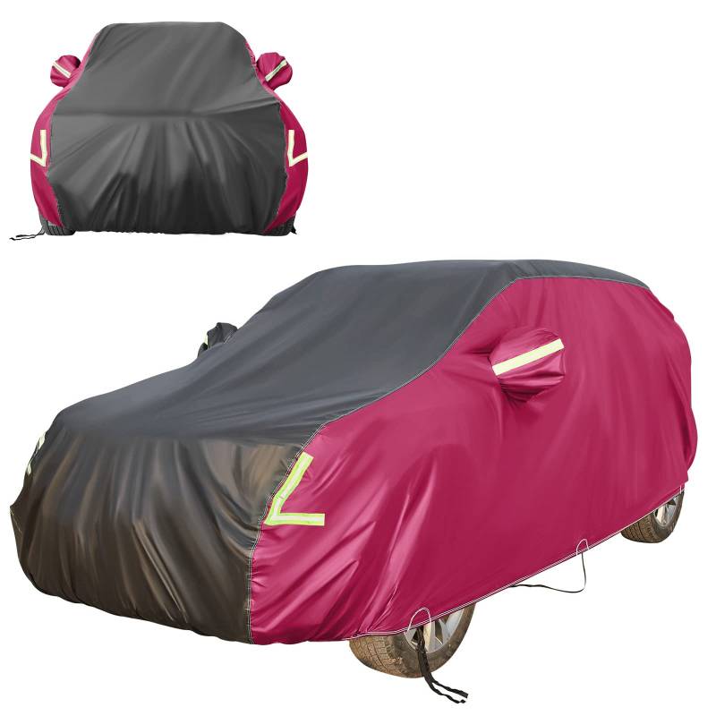 Autoabdeckung SUV Vollgarage Auto Abdeckplane Wasserdicht NEVERLAND Autogarage Staubdicht Autoplane Ganzgarage Car Cover 455 * 185 * 170 cm von NEVERLAND