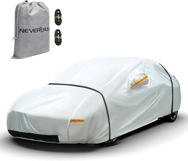 Autoabdeckung Tesla Model Y Benutzerdefinierte Vollgarage Auto Abdeckplane Wasserdicht NEVERLAND Autogarage Staubdicht Autoplane Ganzgarage Car Cover für Sonne Staub Schutz von NEVERLAND