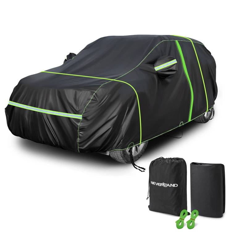 Size XL Car Tarpaulin Tarpaulin for Winter Outdoor & Indoor - Waterproof Car Garage PEVA Zip and Reflective Strips - Car Cover 0utdoor von NEVERLAND