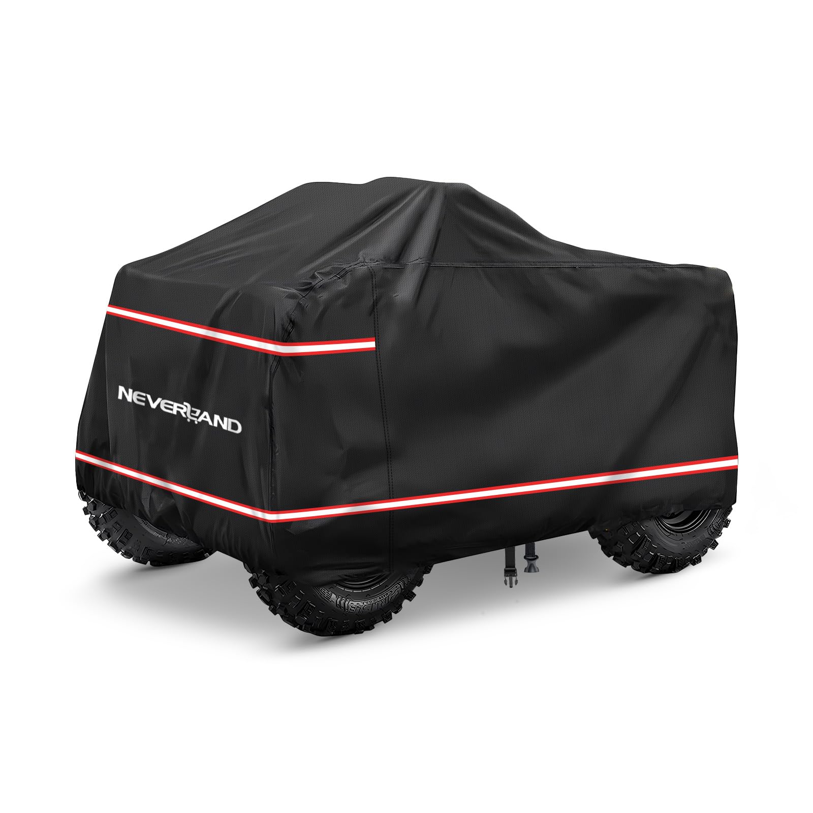 XL Quad ATV Abdeckplane NEVERLAND Quad ATV Fahrzeug Abdeckung Schutz Cover Abdeckung Phosphoreszierend Wasserdicht Winterfest Staubdicht Regen UV-Schutz Wasserfest 210D 210 * 120 * 115cm von NEVERLAND